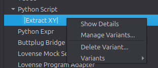 Node Library context menu