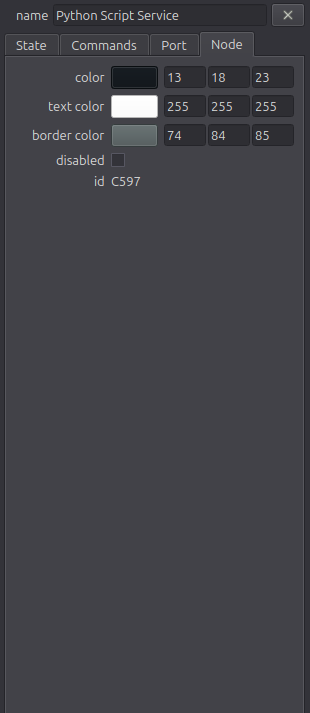 Node tab